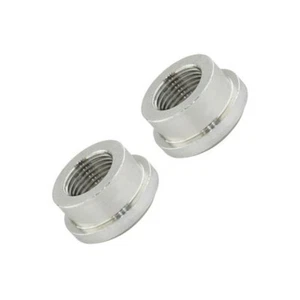 GlowShift 3/8-18 NPT Aluminum Weld-In Bung Set for Air Intake Temp Gauge Sensors - Foto 1 di 1