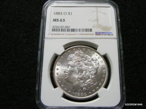 1883-O SILVER MORGAN DOLLAR * NGC MS 63 - Picture 1 of 2