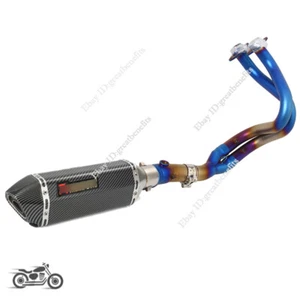 Exhaust Header Pipe 370mm Muffler Escape For Kawasaki Z650 Ninja 650 Versys 650 - Picture 1 of 17
