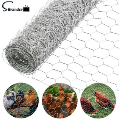 72"×150' High Quality Galvanized Poultry Net Metal Fencing Chicken Wire 2" Holes - Image 1 of 4