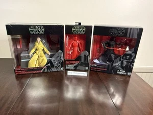 STAR WARS THE BLACK SERIES SUPREME LEADER SNOKE, ELITE PRAETORIAN GUARD, KYLOREN - Picture 1 of 14