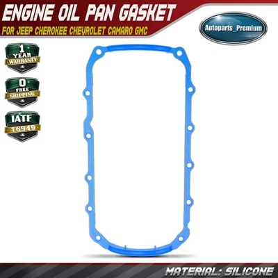 Engine Oil Pan Gasket for Jeep Cherokee Chevrolet Camaro GMC S15 Jimmy Pontiac - Image 1 of 4