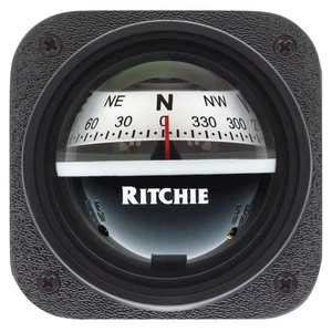 Ritchie V-527 Kayak Compass Bulkhead Mount White Dial V-527 Boat Sailboat Marine - Picture 1 of 8