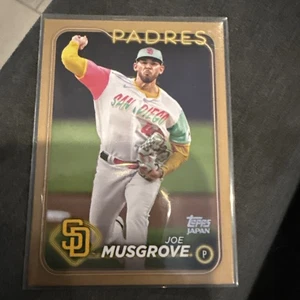 2024 Topps Japan Edition Joe Musgrove /25 GOLD #34 Padres - Picture 1 of 2