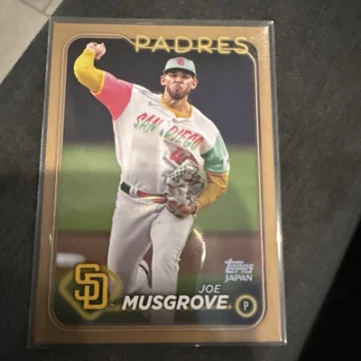 2024 Topps Japan Edition Joe Musgrove /25 GOLD #34 Padres - Image 1 of 2