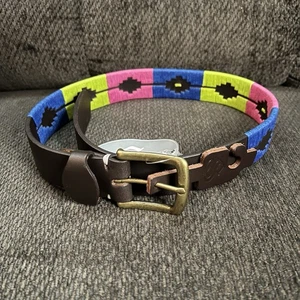 Nuevo Cinturón Polo Shires Equestrian 9973 Moreno Talla 70cm - Imagen 1 de 5