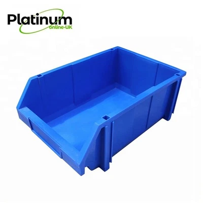 Blue Plastic Parts Bins - Component Storage Boxes Picking Boxes Garage Workshop - Image 1 of 4
