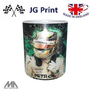 Lewis Hamilton inspired Formula One F1 11oz Mug Gift Ceramic Motorsport - Picture 1 of 4