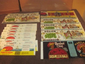 Etiquetas de enlatado de conservas de Maryland Eastern Shore, parecen sin usar, se repiten - Imagen 1 de 15