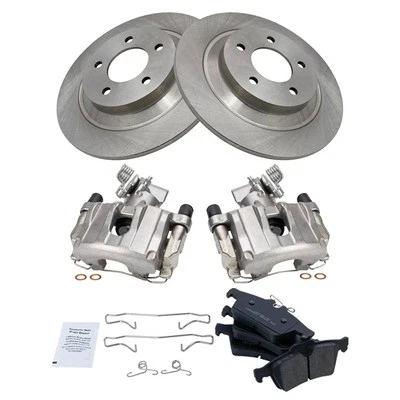 For Mazda 5 2007-2008 TRQ Rear Disc Brake Kit w Ceramic Pads & Calipers - Image 1 of 4