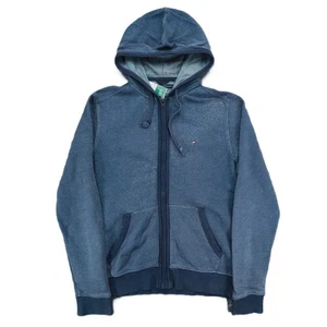 Tommy Hilfiger Men Hoodie Regular Fit Jumper Medium Full Zip Running Gym, Blue - Picture 1 of 7