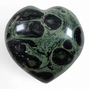 Crocodile Jasper "Kambaba" Polished Heart 268.3 grams. - Picture 1 of 2