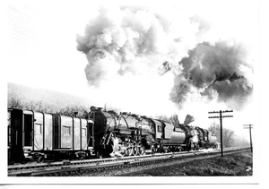 25EE164 RP BALTIMORE & OHIO RAILROAD 2-10-2 LOCOMOTIVE #6224 - Picture 1 of 1