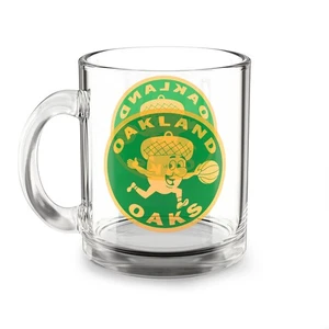 Oakland Oaks Glass Mug 10oz - ABA Basketball Team - Picture 1 of 3