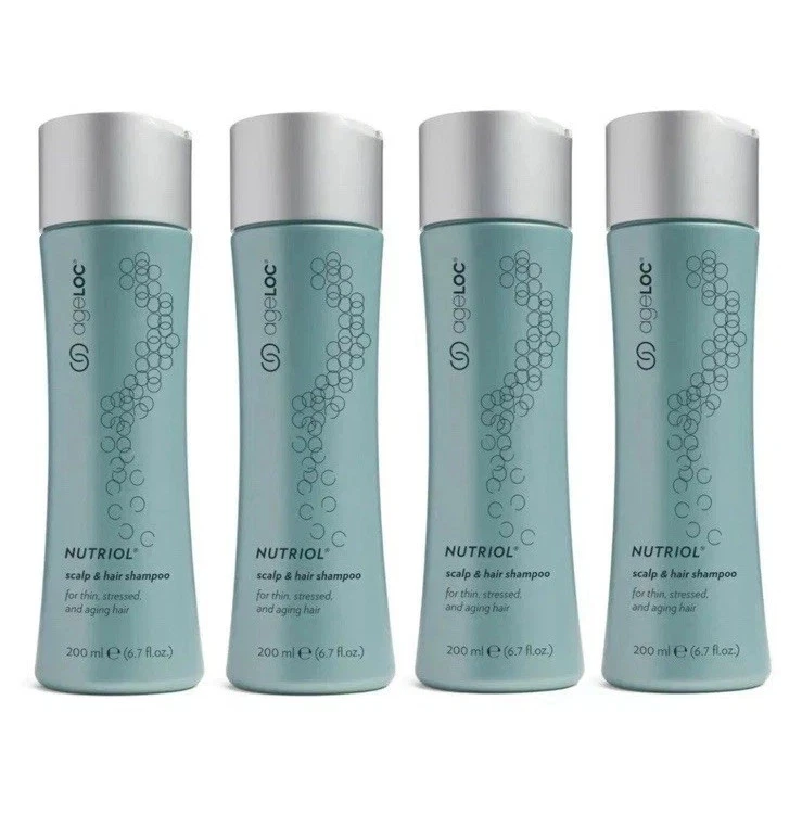 4 Bottles Nu Skin Nuskin ageLOC Nutriol Scalp and Hair Shampoo 6.7 fl oz 200 ml - Image 1 of 1