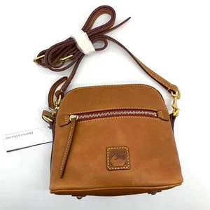 Borsa a tracolla Dooney & Bourke a cupola fiorentina in pelle marrone naturale - Foto 1 di 19
