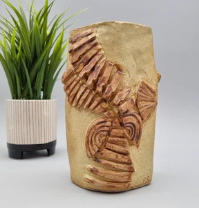 Jarrón vintage Bernard Rooke Studio cerámica brutalista 18 cm esmaltado mediados de siglo raro - Imagen 1 de 23