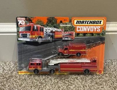 Matchbox CONVOYS International Workstar Ambulance MBX Mega Ton Firetruck NIB - Image 1 of 2