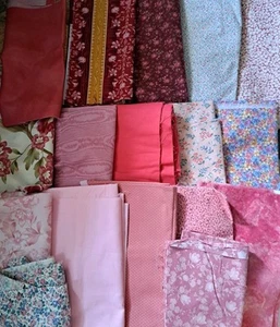 Lote de escondite de tela para acolchar costura tallas de culo tonos rosas 1 lb. 12 oz. - Imagen 1 de 1