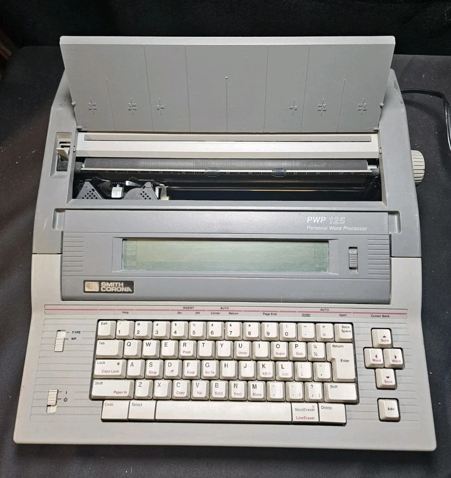 Máquina de escribir Smith Corona PWP 125 de colección procesador de textos personal probado  Foto 1 de 4