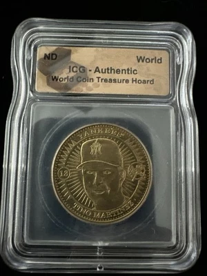 ICG Graded 1998 Pinnacle Mint Collection Coin Tino Martinez Lmtd Edition Yankees - Image 1 of 2