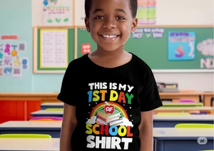 This is My 1st Day of School Shirt - Youth Tee, Back to School T-shirt - Picture 1 of 38