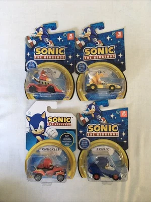 Sonic The Hedgehog 1:64 Die-cast Vehicles Eggman Knuckles, Sonic and Tails NUEVO Foto 1 de 2