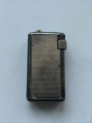 Ancien Briquet Flaminaire Quercia Argent Massif Vintage  - Photo 1/4