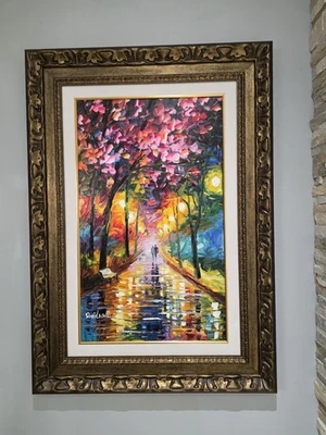 DANIEL WALL Large OIL ORIGINAL Signed One of a Kind. In Person. BLOSSOM AT NIGHT - Image 1 of 4