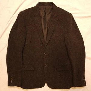 LNWOT Journal Standard Japan Tweed Sport Jacket Blazer Dark Brown Fits Small - Picture 1 of 14