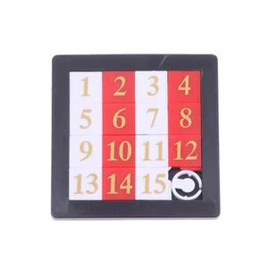 1-15 Zahlen-Rutschen-Puzzle-Puzzle-Spiele Übungen das Gehirnpädagogikspielzeug - Bild 1 von 12