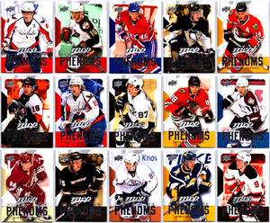 2008-09 UPPER DECK MVP FIRST LINE PHENOMS COMPLETE 15 HOCKEY CARD INSERT SET
