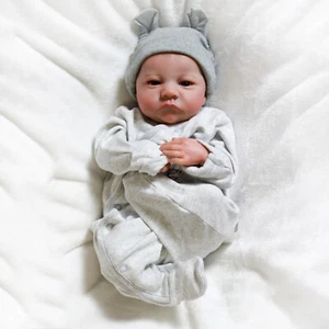 Realistic Reborn Baby Dolls Soft Body Vinyl Silicone Newborn Boy Doll Real Gift - Picture 1 of 10