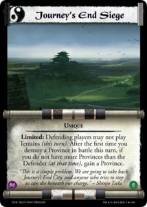 Legend of the Five Rings L5R CCG GoC Gates Of Chaos Journey's End Siege - Picture 1 of 1