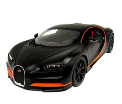 Bburago 1:18 Bugatti Chiron Sport Matte Black Diecast Model Racing Car - Image 1 of 4