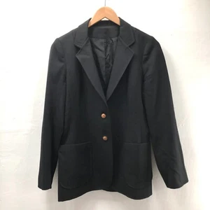 Larry Levine New York Womens Union USA Made 2 Button Blazer Jacket Black READ - Picture 1 of 13