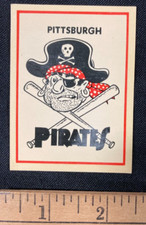 1961 FLEER DOUBLE BUBBLE PITTSBURGH PIRATES DECAL STICKER NRMT RANGE FREE S&H