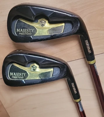 MAJESTY Prestigio Maruman #5 & #8 Iron Flex-R Golf LV-720 Made in Japan - READ - Imagem 1 de 4