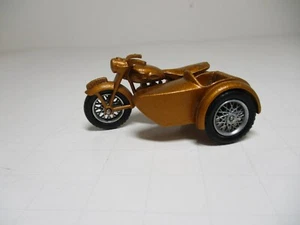 Matchbox Lesney #4C-3 RARE RESTORED-MODIFIED TRIUMPH MOTORCYCLE & SIDECAR BRONZE - Picture 1 of 12