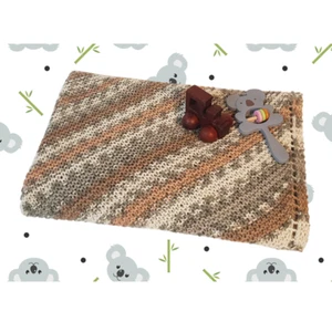Bushland Baby Blanket Beginner DIY Knitting Gift Kit - Picture 1 of 4