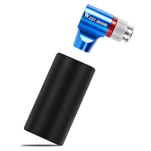 WEST BIKING Mini Bicycle Pump Ball Pump CO2 Inflator Aluminum Bike Pump - Picture 1 of 50