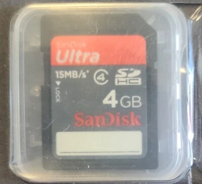 SanDisk Ultra SDHC Card Memory Card 4GB 15MB/s* 100x Read/Write NEW - Image 1 of 2