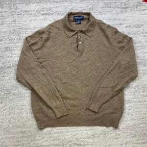 Suéter Polo de Cachemira Davis & Squire Mediano Marrón Exterior Informal Para Hombre Años 90 De Colección - Imagen 1 de 16