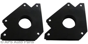New 2 x 75lb Magnetic Magnet Arrows Welder Welding Holder 3 Angles Soldering - Picture 1 of 3