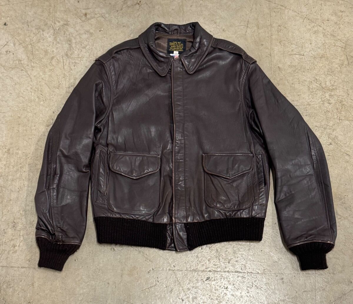 Avirex Leather Flight Jacket In Vintage Outerwear Coats Avirex Leather Flight Jacket In Vintage Outerwear Coats