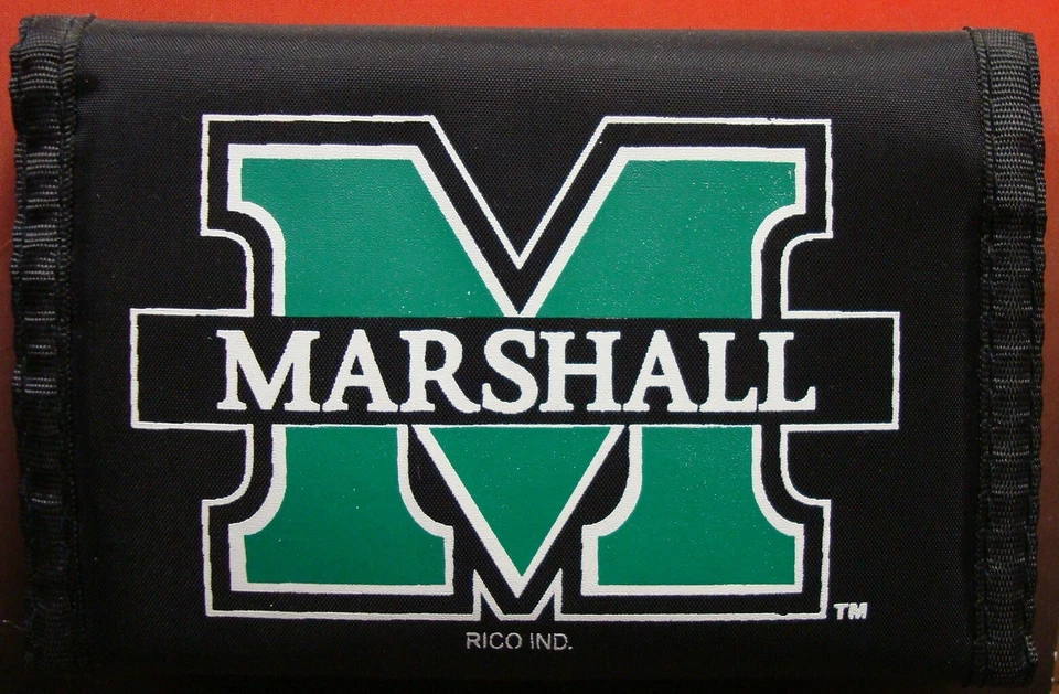 MARSHALL THUNDERING OFFICIAL TEAM LOGO NYLON TRIFOLD WALLET NEW RICO INDUSTRIES - Image 1 of 1