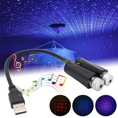 Auto Sternenhimmel USB Sfeerlicht Nachtlicht Projektor Licht Star Nachtprojektor - Bild 1 von 4