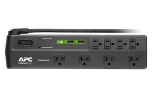 APC Surge Arrest Surge Protector 8 Outlet Power Strip 6 Foot Power Cord, NEW