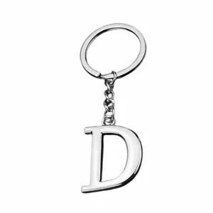 alloy creative Egnlish letter D keychain - Picture 1 of 3