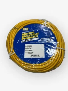 Hubbell PH6599, Phone Cable Set, 50FT, Yellow, NEW, OEM - Picture 1 of 4